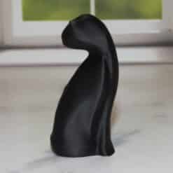 Black Cat Minimalist Sculpture - Right