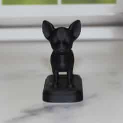 Black Chihuahua Sculpture - Front