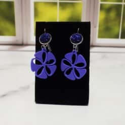 Blossom Breeze PLA 3D Printed Earrings - Front