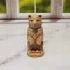 Carved Wood-Style Bear Totem - Front