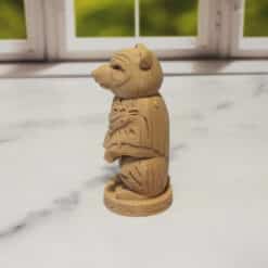 Carved Wood-Style Bear Totem - Left