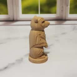 Carved Wood-Style Bear Totem - Right