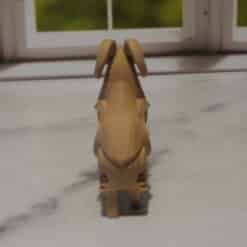 Carved Wood-Style Bighorn Sheep Sculpture - Back