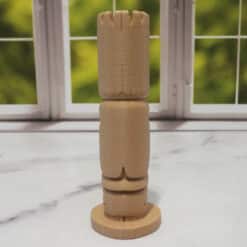 Carved Wood-Style Eagle Totem Pole - Back