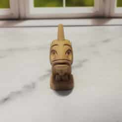 Carved Wood-Style Fish Sculpture - Front