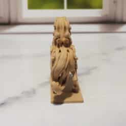 Carved Wood-Style Horse Sculpture - Back