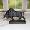 Charging Bull Sculpture - Left
