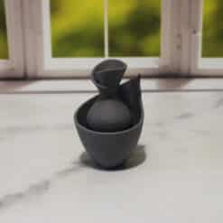 Curved Silhouette Twist Vase - Front