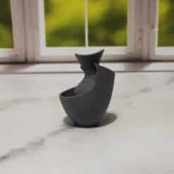 Curved Silhouette Twist Vase - Left