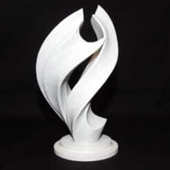 Eternal Motion Abstract Flame Sculpture - Back