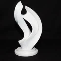 Eternal Motion Abstract Flame Sculpture - Front