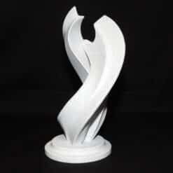 Eternal Motion Abstract Flame Sculpture - Left