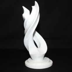 Eternal Motion Abstract Flame Sculpture - Right