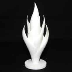 Flame Petals - A Blossoming Fire Sculpture - Front