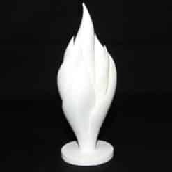 Flame Petals - A Blossoming Fire Sculpture - Left
