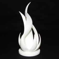 Flame Twist Spiraling Sculpture - Front