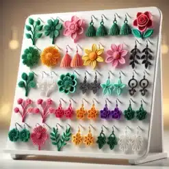 Flowers & Plants 3D Printed Earrings