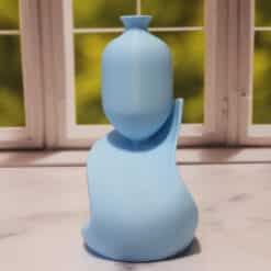 Flowing Elegance Cascade Vase - Back