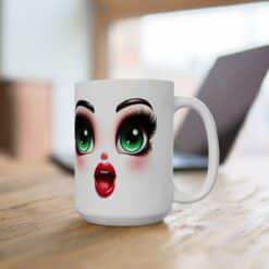 Funny Face Amazement 15oz Mug - Lifestyle