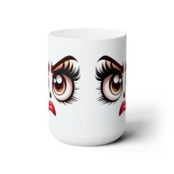 Funny Face Angry Frustration 15oz Mug - Front