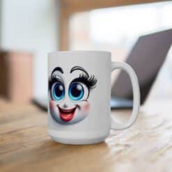 Funny Face Cheery Burst 15oz Mug - Lifestyle
