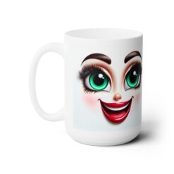 Funny Face Delighted Joy 15oz Mug - Left