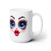 Funny Face Delighted Wonder 15oz Mug - Right