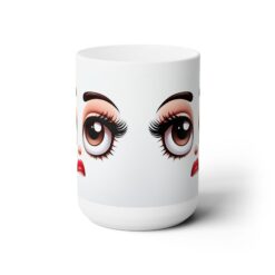Funny Face Displeased Sigh 15oz Mug - Front