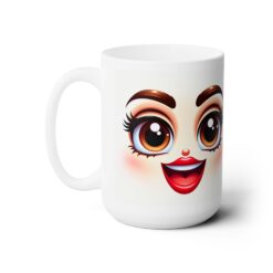 Funny Face Excited Delight 15oz Mug - Left