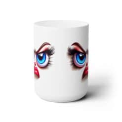 Funny Face Furious Disapproval 15oz Mug - Front