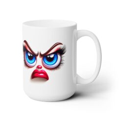Funny Face Furious Disapproval 15oz Mug - Right