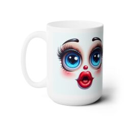 Funny Face Gasping Surprise 15oz Mug - Left