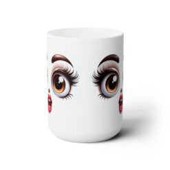 Funny Face Gleeful Amazement 15oz Mug - Front