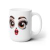 Funny Face Gleeful Amazement 15oz Mug - Right