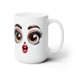 Funny Face Gleeful Amazement 15oz Mug - Right