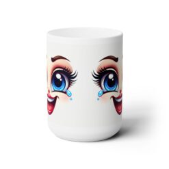 Funny Face Joyful Laughter 15oz Mug - Front