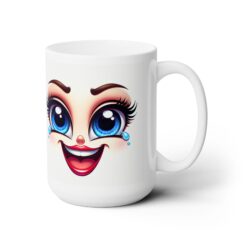 Funny Face Joyful Laughter 15oz Mug - Right