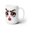 Funny Face Judgy Side-Eye 15oz Mug - Right