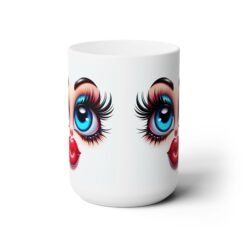 Funny Face Kissy Flirtation 15oz Mug - Front