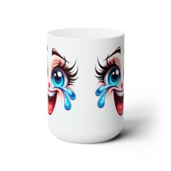 Funny Face Laughing to Tears 15oz Mug - Front