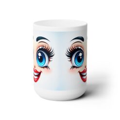 Funny Face Manic Enthusiasm 15oz Mug - Front