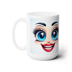 Funny Face Manic Enthusiasm 15oz Mug - Left
