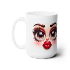 Funny Face Pouty Face 15oz Mug - Left