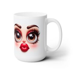 Funny Face Pouty Face 15oz Mug - Right