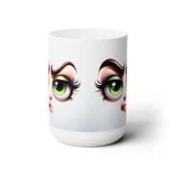 Funny Face Sarcastic Displeasure 15oz Mug - Front