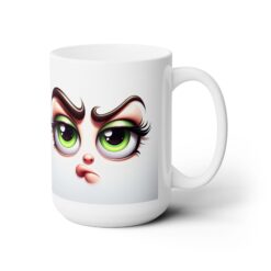 Funny Face Sarcastic Displeasure 15oz Mug - Right