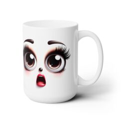 Funny Face Shocked Surprise 15oz Mug - Right