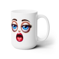 Funny Face Speechless Awe 15oz Mug - Right