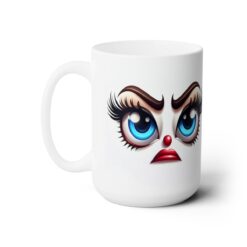 Funny Face Strong Displeasure 15oz Mug - Left