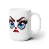Funny Face Strong Displeasure 15oz Mug - Right